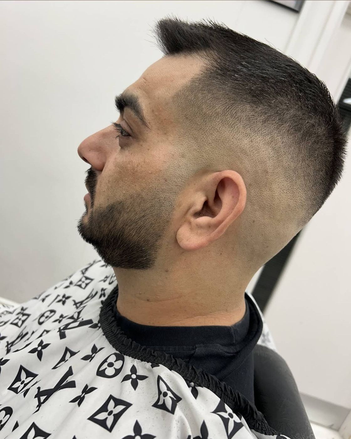 Sharp fade haircut at Lemon Street Barbers